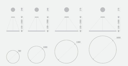 Светодиодный интерьерный светильник EROLA F 63W 3000К