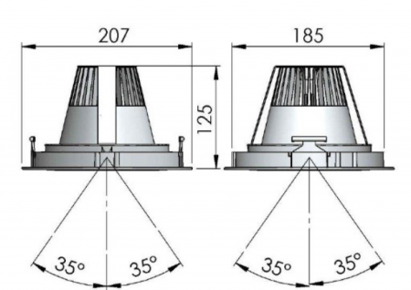First Circle LED 43W 4000K