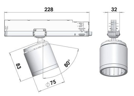 Трековый светильник GA16 CASA 3000К